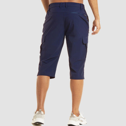 Brandon | Pantaloncini casual da uomo con tasche cargo, lunghezza al ginocchio