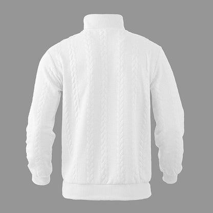 Alexander | Maglione da uomo a trecce con zip a un quarto