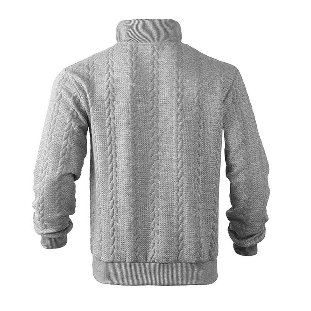 Alexander | Maglione da uomo a trecce con zip a un quarto