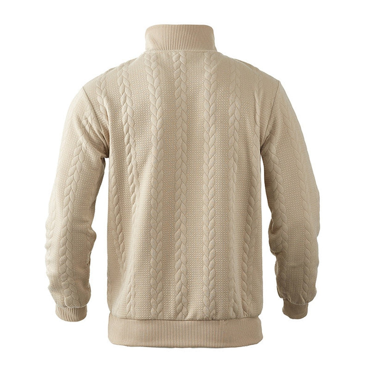 Alexander | Maglione da uomo a trecce con zip a un quarto
