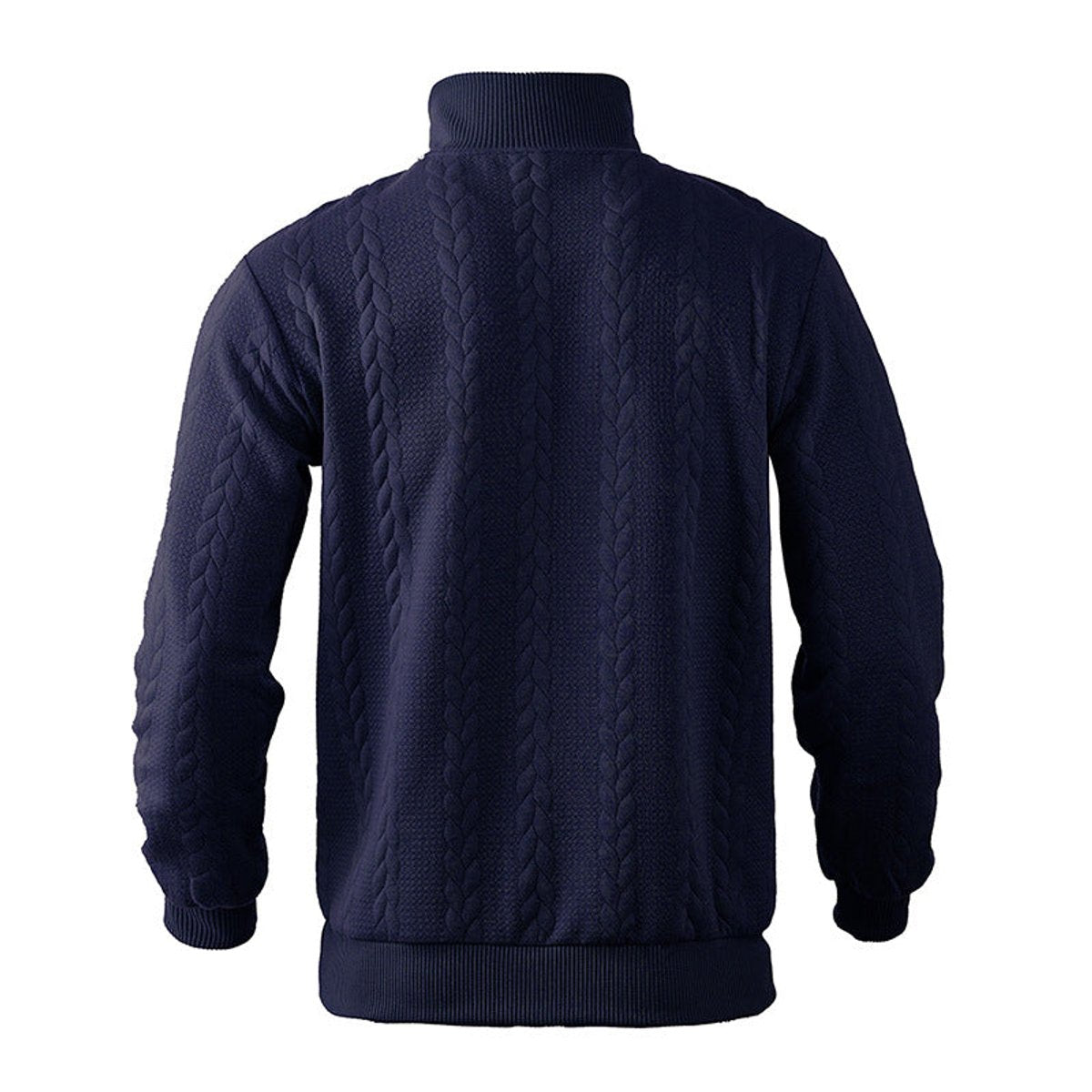Alexander | Maglione da uomo a trecce con zip a un quarto