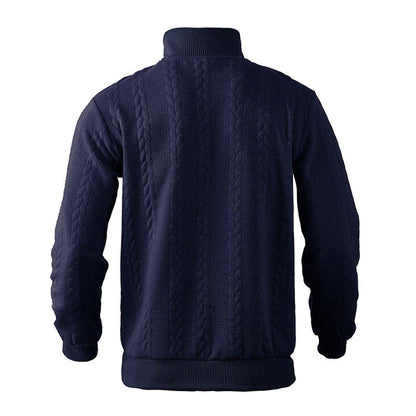 Alexander | Maglione da uomo a trecce con zip a un quarto