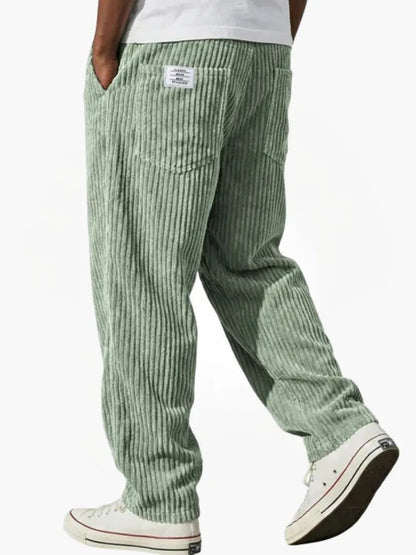 Sebastian | Pantaloni da uomo in velluto a coste, vestibilità comoda, con coulisse in vita