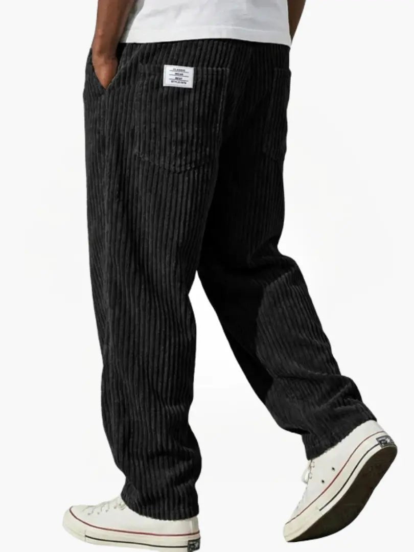 Sebastian | Pantaloni da uomo in velluto a coste, vestibilità comoda, con coulisse in vita