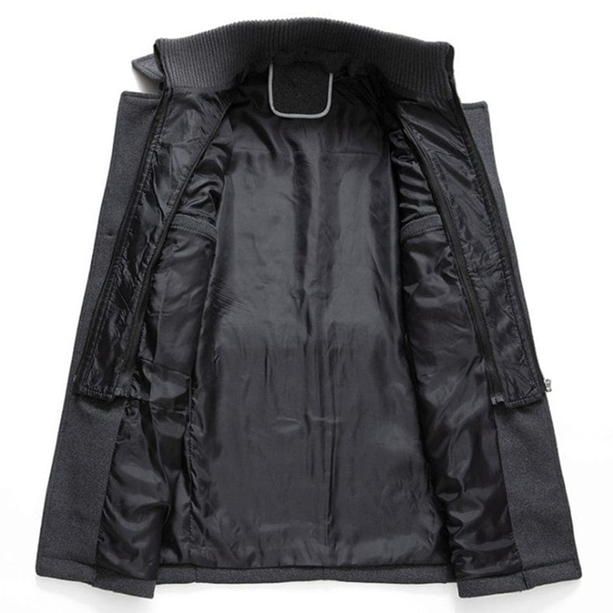 Caleb | Cappotto da uomo monopetto a doppio strato in misto lana