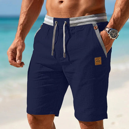 Elijah | Pantaloncini casual da uomo leggeri con effetto lino e coulisse