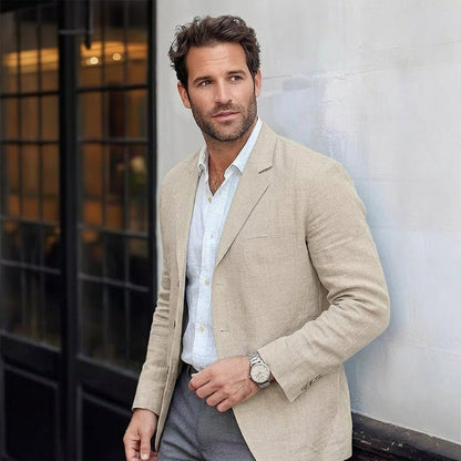 Owen | Giacca blazer da uomo leggera in lino, senza struttura