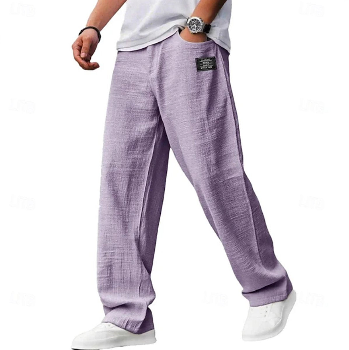 Henry | Pantaloni casual da uomo dal taglio morbido, leggeri e a gamba larga