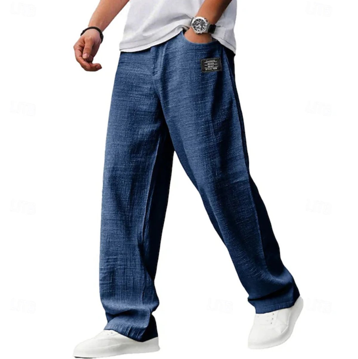 Henry | Pantaloni casual da uomo dal taglio morbido, leggeri e a gamba larga