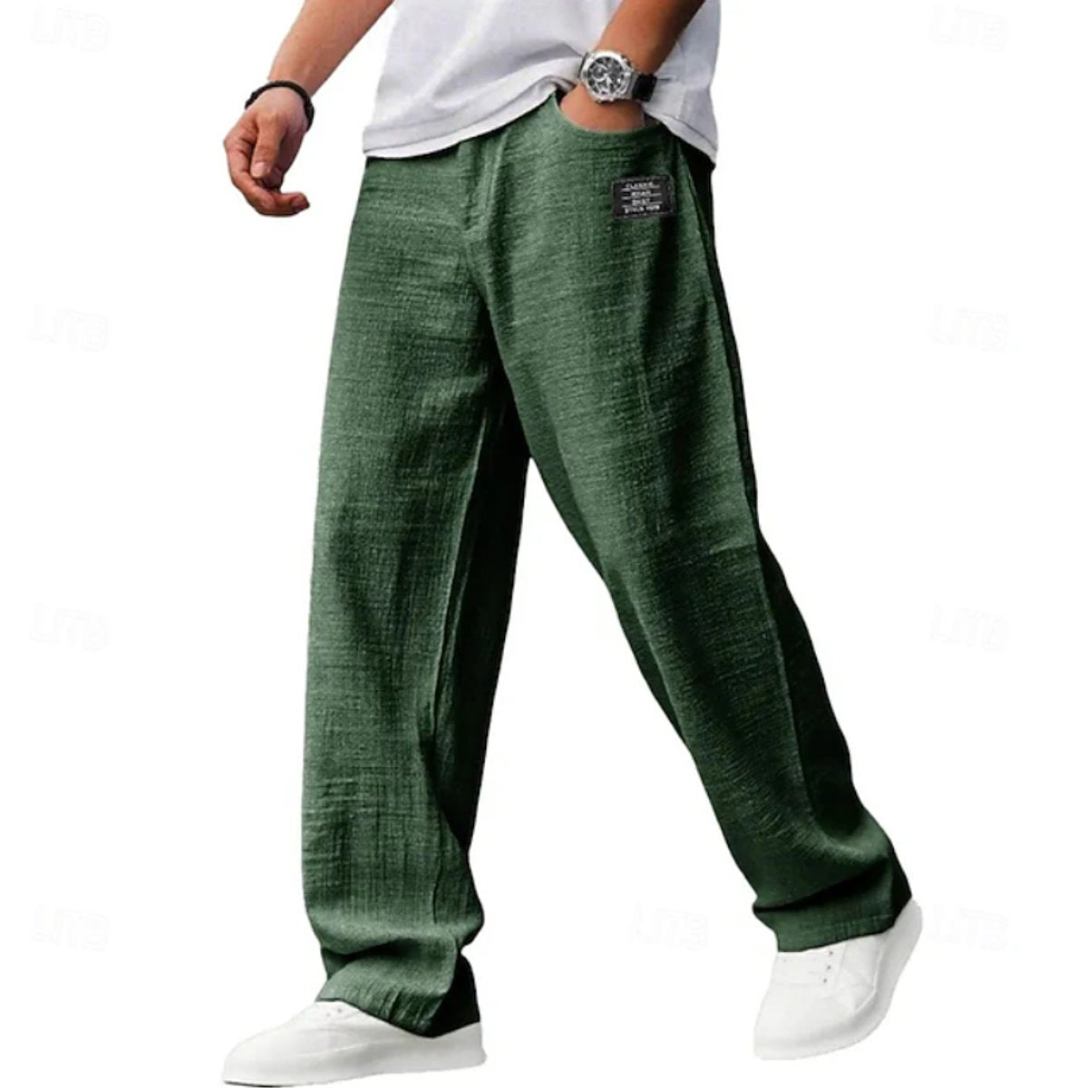 Henry | Pantaloni casual da uomo dal taglio morbido, leggeri e a gamba larga