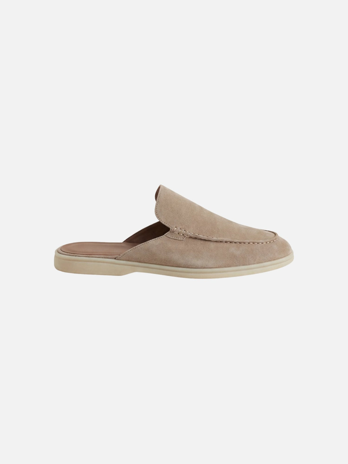 Elijah | Mules da uomo senza lacci, con tallone aperto e dettagli cuciti, stile casual