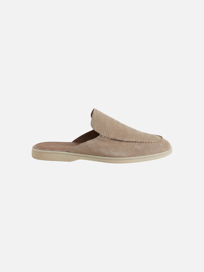 Elijah | Mules da uomo senza lacci, con tallone aperto e dettagli cuciti, stile casual