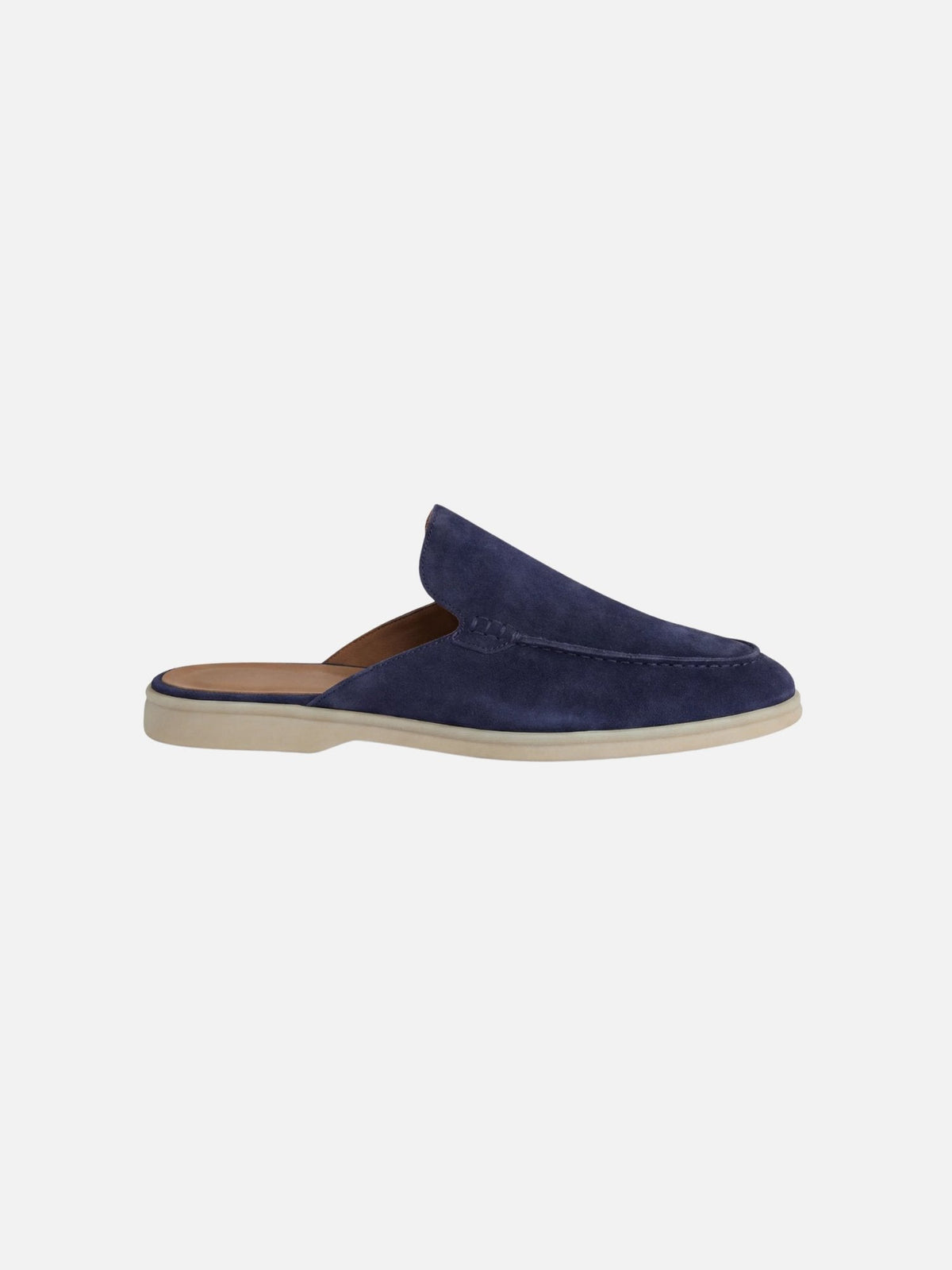 Elijah | Mules da uomo senza lacci, con tallone aperto e dettagli cuciti, stile casual