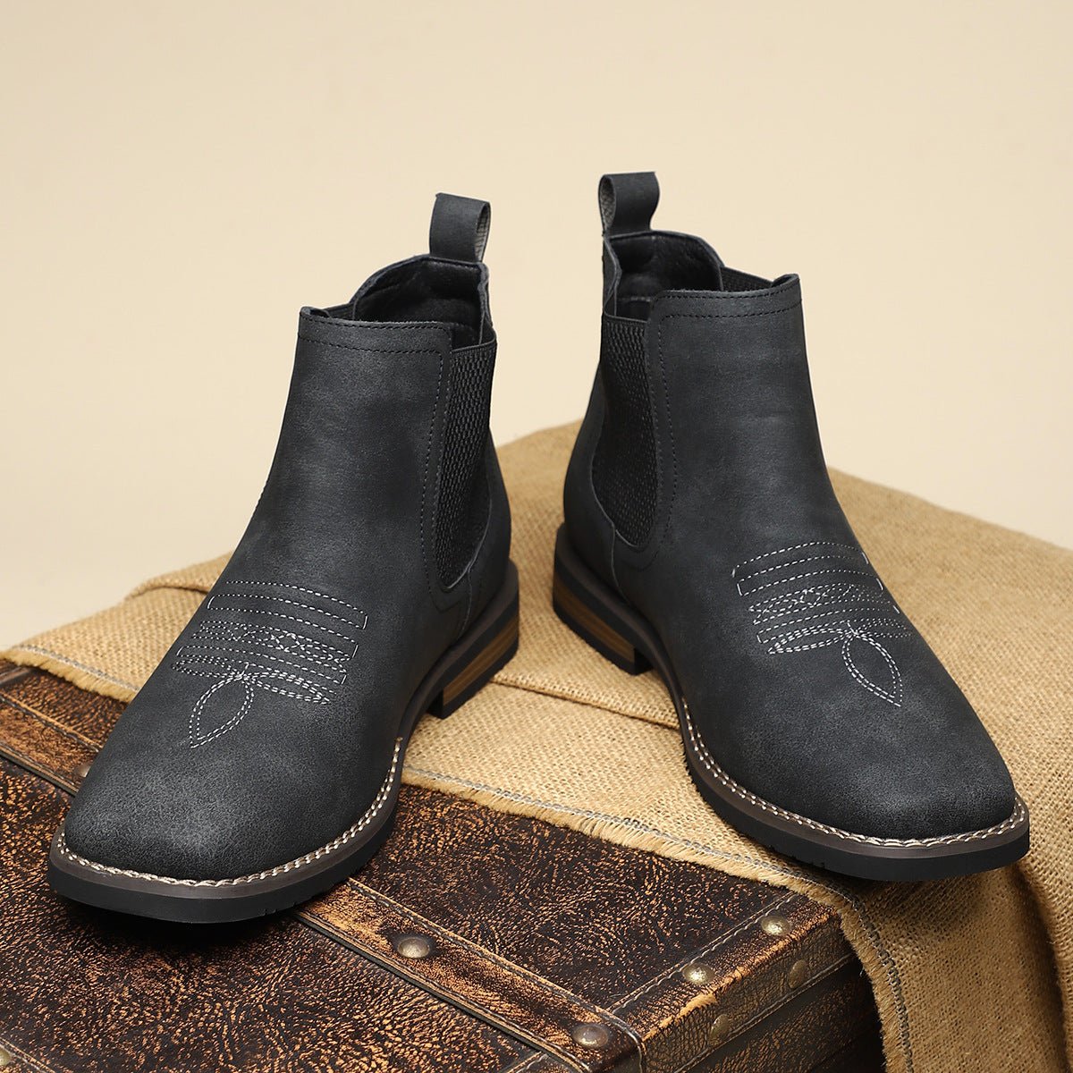 Daniel | Stivaletti da uomo in stile western, modello Chelsea, senza lacci