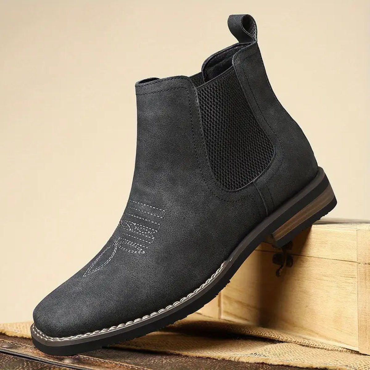 Daniel | Stivaletti da uomo in stile western, modello Chelsea, senza lacci