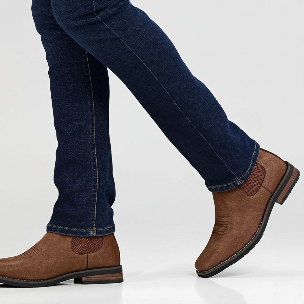 Daniel | Stivaletti da uomo in stile western, modello Chelsea, senza lacci