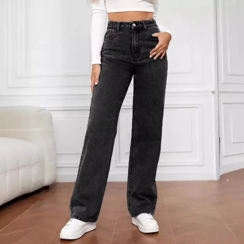 Mia | Jeans da donna a vita alta e gamba larga