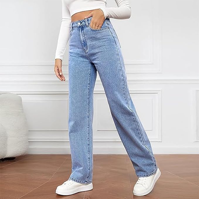 Mia | Jeans da donna a vita alta e gamba larga