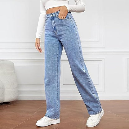 Mia | Jeans da donna a vita alta e gamba larga