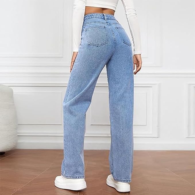 Mia | Jeans da donna a vita alta e gamba larga