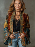Sophia | Giacca trapuntata stile boho da donna, cardigan kimono vintage dalla vestibilità ampia