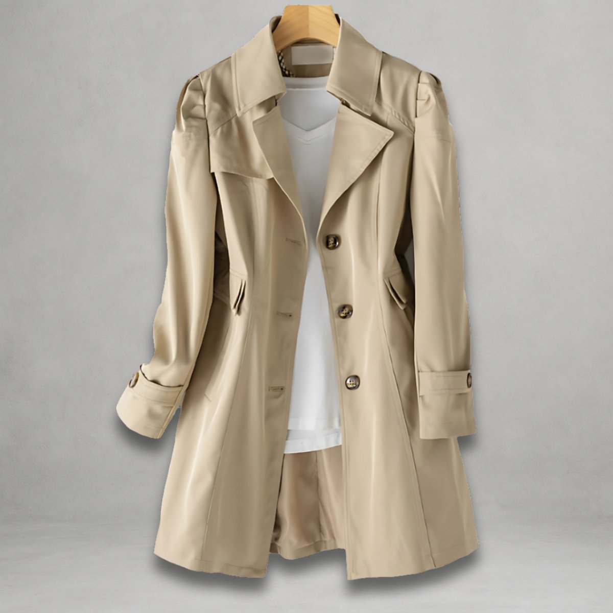 Scarlett | Trench classico da donna a un rigo con revers a notch