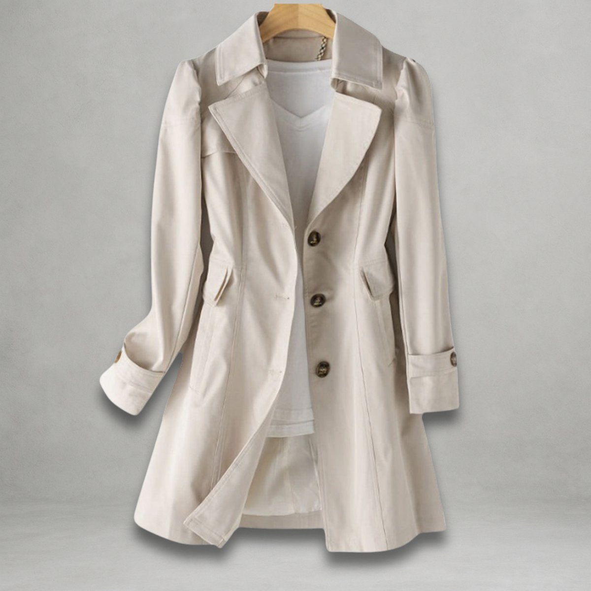 Scarlett | Trench classico da donna a un rigo con revers a notch