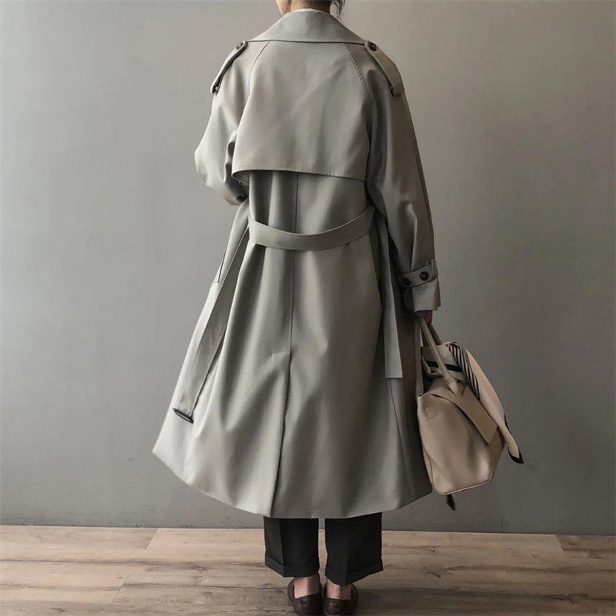 Eleanor | Trench lungo da donna, idrorepellente, a doppio petto