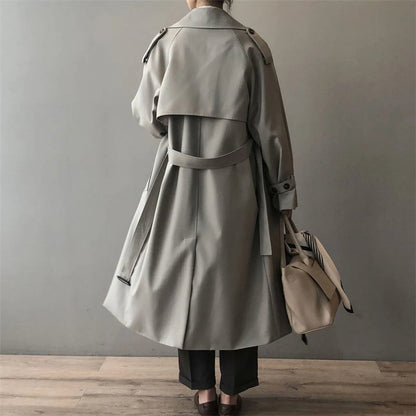 Eleanor | Trench lungo da donna, idrorepellente, a doppio petto