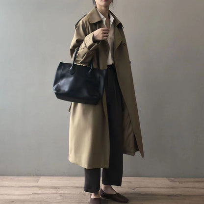 Eleanor | Trench lungo da donna, idrorepellente, a doppio petto