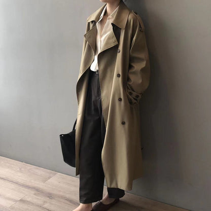 Eleanor | Trench lungo da donna, idrorepellente, a doppio petto