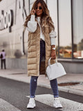 Emma | Gilet imbottito trapuntato con cappuccio, senza maniche, da donna, per l'inverno