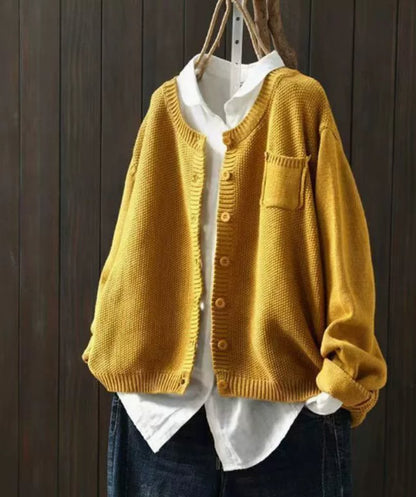 Aria | Cardigan da donna oversize in maglia con chiusura frontale a bottoni